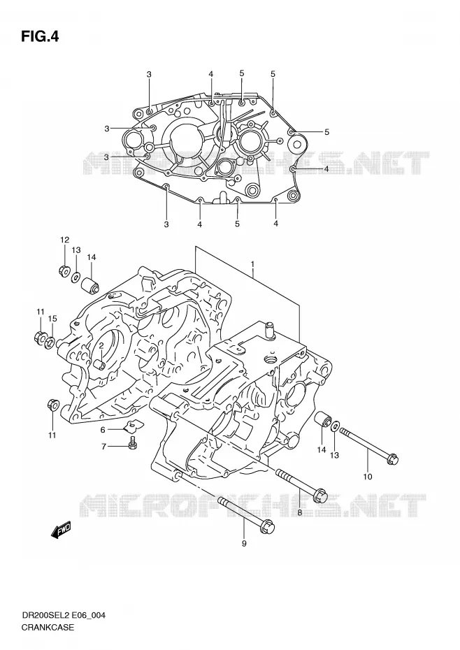 CASING Suzuki MOTO 200 DR 2012  DR200SEL2(E06)