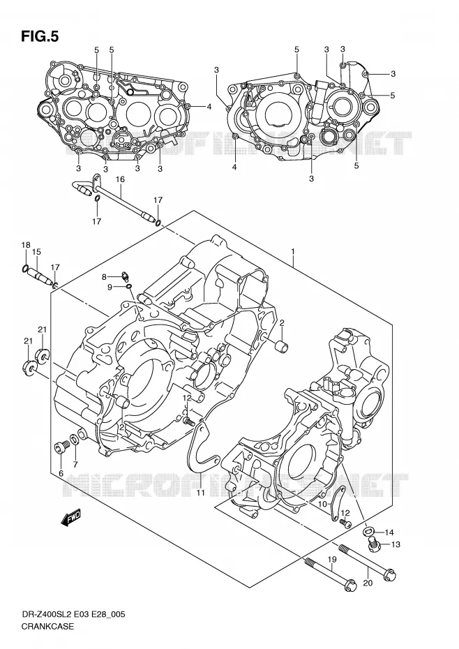 CASING Suzuki MOTO 400 DR-Z 2012  DR-Z400SL2(E03)