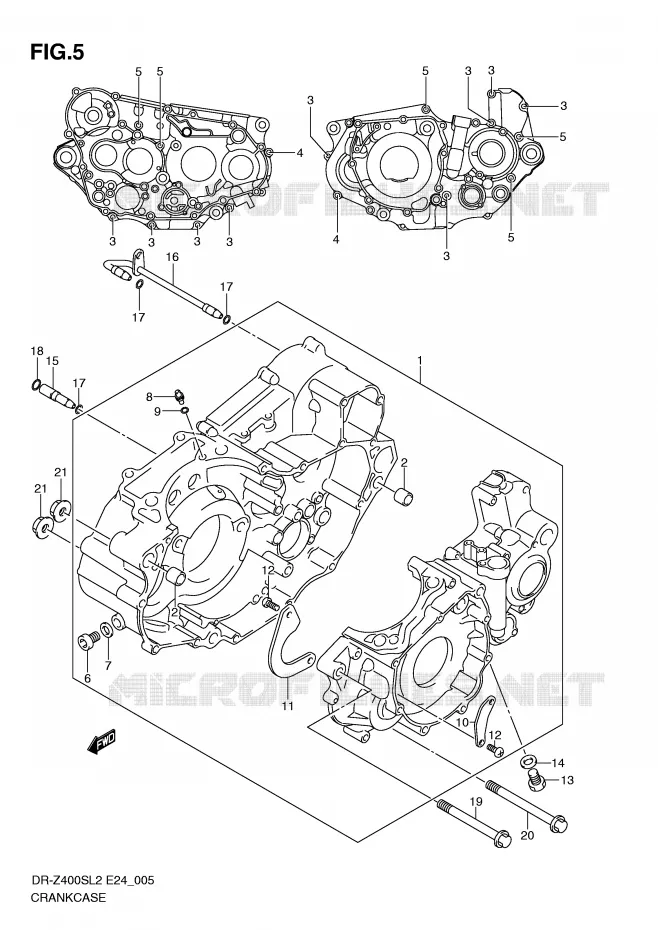 CASING Suzuki MOTO 400 DR-Z 2012  DR-Z400SL2(E24)