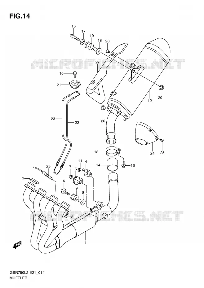 GELUIDDEMPER Suzuki MOTO 750 GSR 2012  GSR750UEL2(E21)