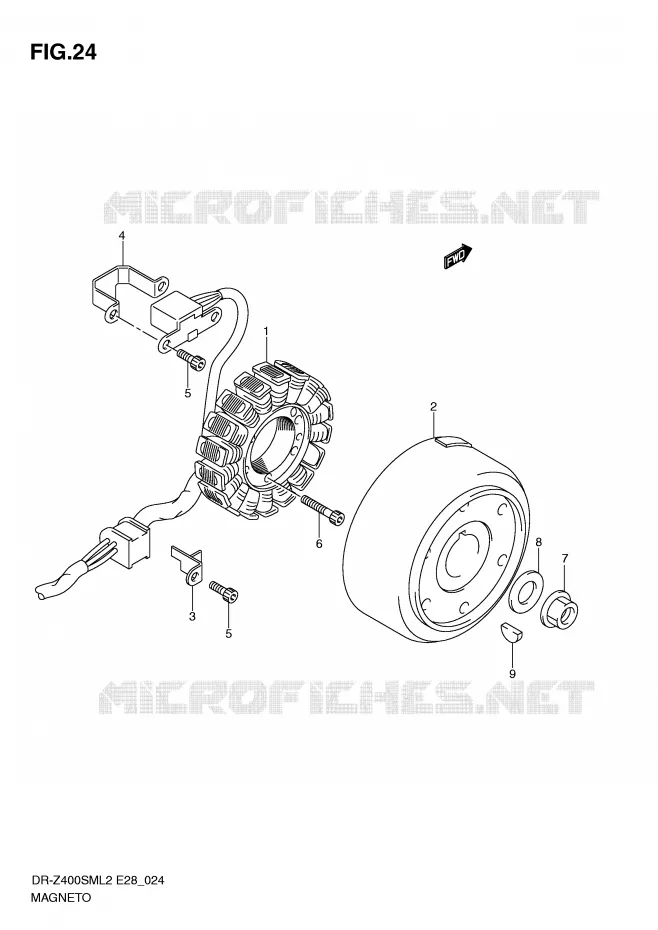 ONTSTEKING Suzuki MOTO 400 DR-Z 2012  DR-Z400SML2(E28)