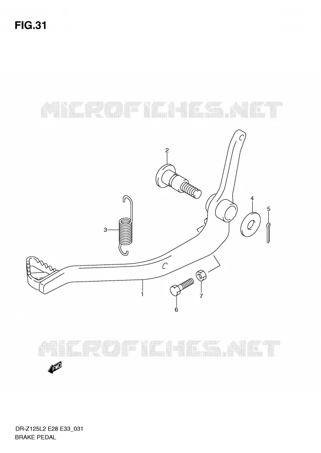 REMPEDAAL Suzuki MOTO 125 DR-Z 2012  DR-Z125L2(E28)