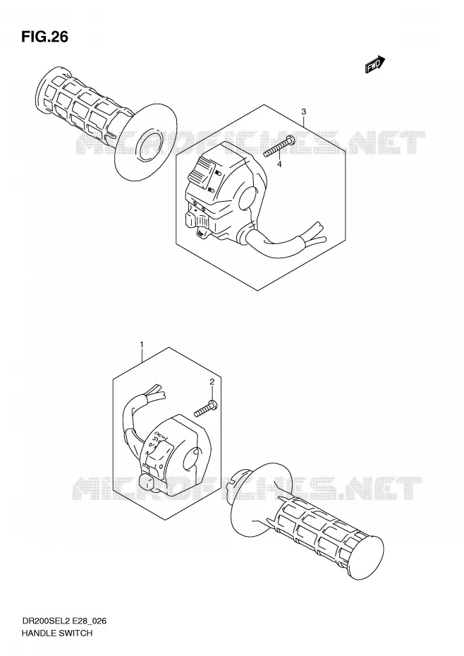 SCHAKELAARS Suzuki MOTO 200 DR 2012  DR200SEL2(E28)