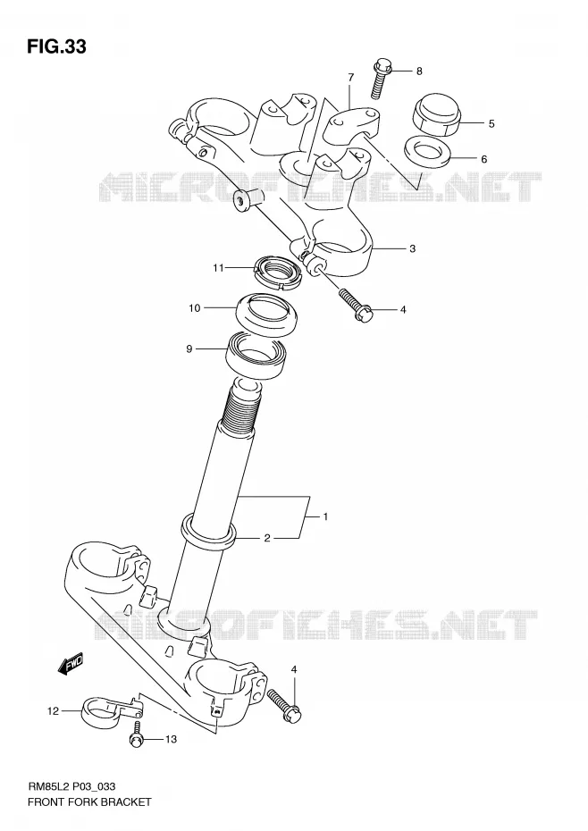 STUURPEN Suzuki MOTO 85 RM 2012  RM85L2(P03)