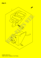 STOPCONTACT 12V TYPE SIGARETTENAANSTEKER  (OPTIONAL) voor Suzuki V-STROM 650 2012