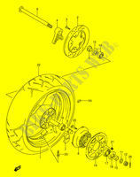 ACHTERWIEL (MODELE S/T/V/W) voor Suzuki GSX-R 1100 1997