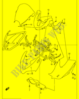 FAIRING INSTALLATIEDELEN (GSF1200SK1/SK2/SK3/SK4/SK5/SZK5) voor Suzuki BANDIT 1200 2003