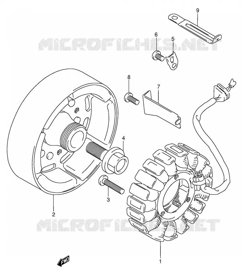 ALTERNATOR Suzuki MOTO 250 GSX 1993  GSX250FP(E24)