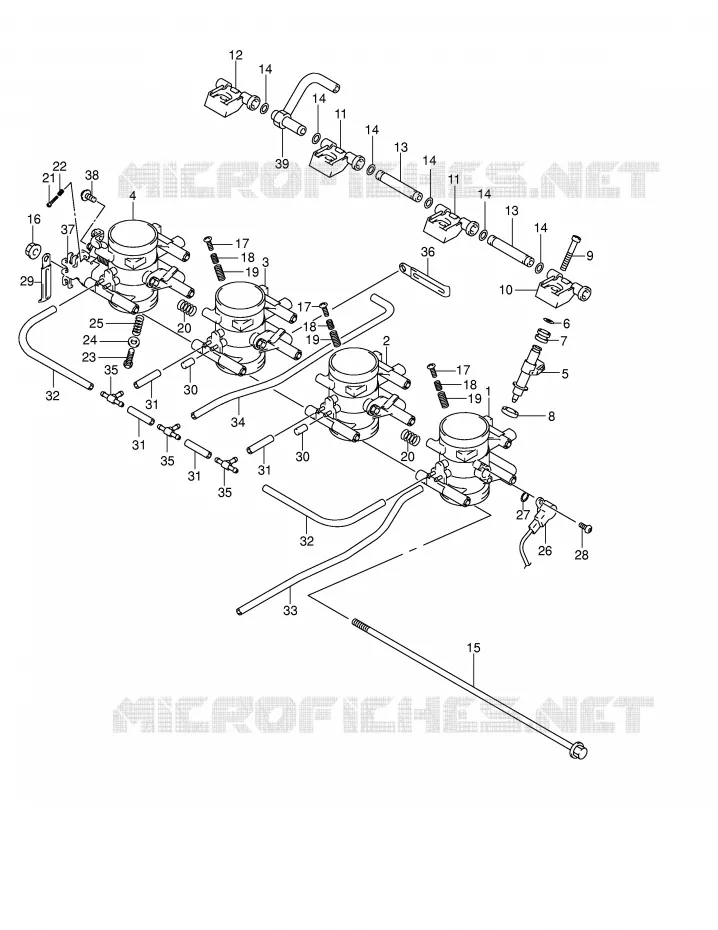 BRANDSTOFINJECTIE ASSY Suzuki MOTO 1300 HAYABUSA 2005  GSX1300RU2K5(E2)