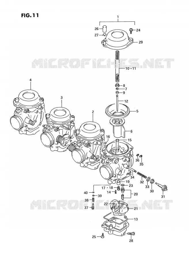 CARBURATOR (MODELE N/P) Suzuki MOTO 750 GSX-R 1994  GSX-R750WR(E2)