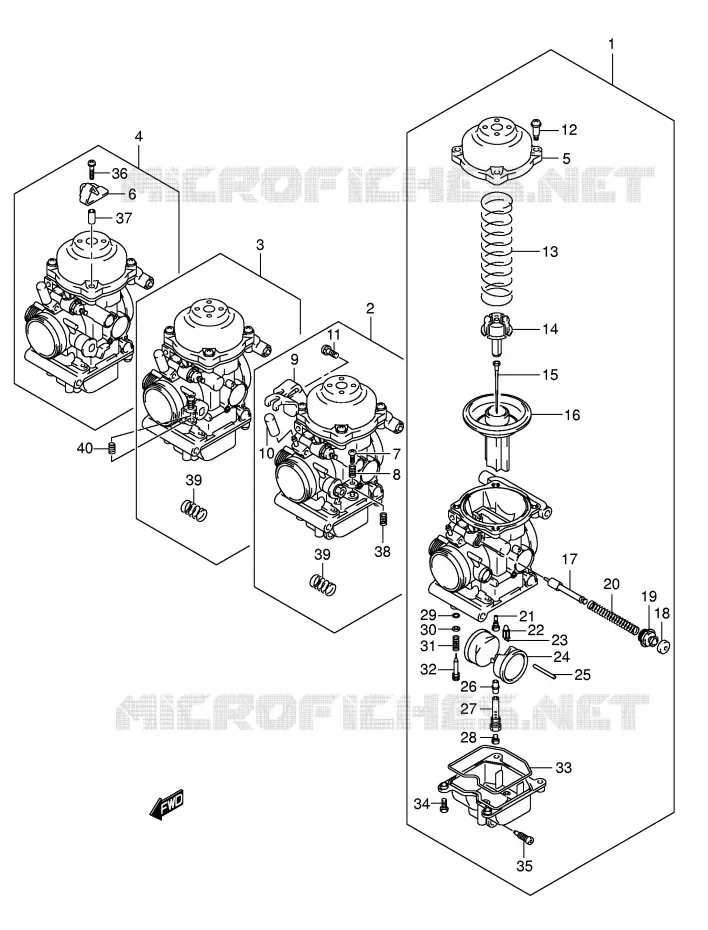 CARBURATOR Suzuki MOTO 650 BANDIT 2006  GSF650SUK6(E2)