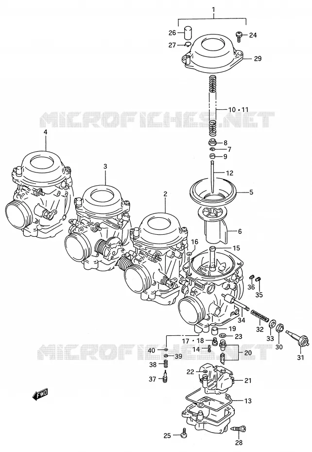 CARBURATOR Suzuki MOTO 750 GSX-R 1995  GSX-R750WS(E28)