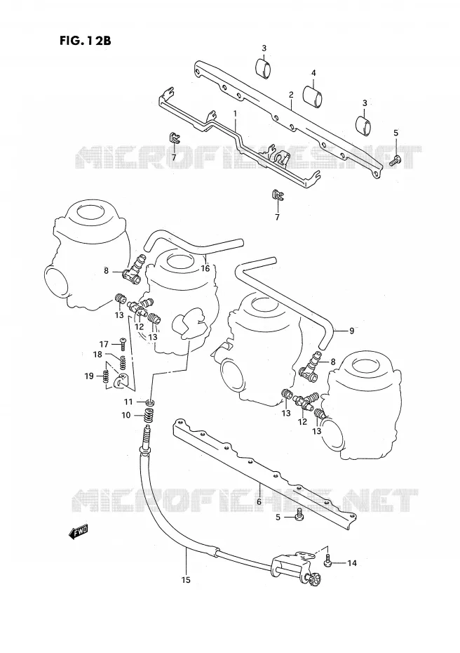 CARBURETOR AANSLUITINGEN (E18,E39) Suzuki MOTO 750 GSX-R 1992  GSX-R750WN(E2)