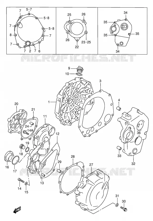 CASING (MODELE W/X) Suzuki MOTO 750 GSX-R 1999  GSX-R750X(E2)