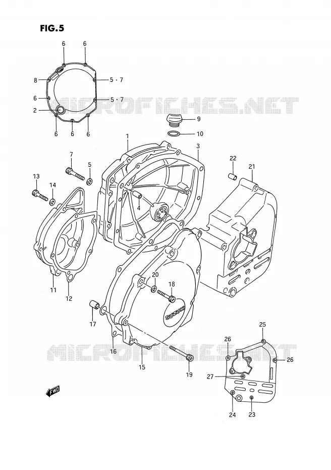 CASING Suzuki MOTO 1100 GSX-F 1993  GSX1100FP(E2)