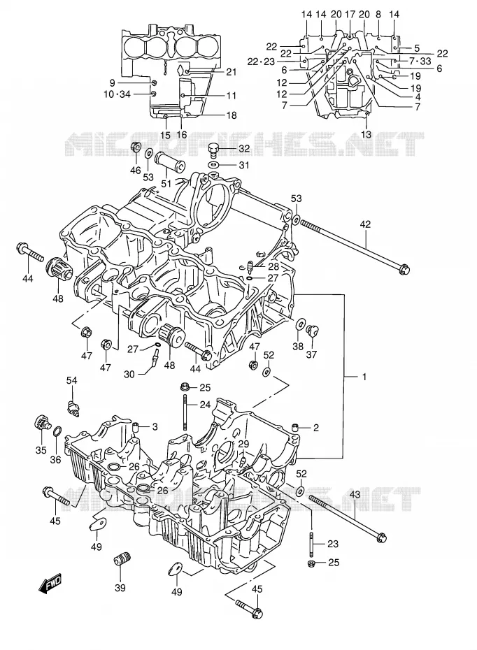 CASING Suzuki MOTO 1200 BANDIT 1998  GSF1200SW(E28)