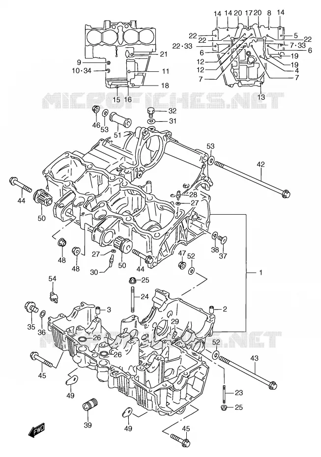 CASING Suzuki MOTO 1200 BANDIT 1999  GSF1200SAX(E2)