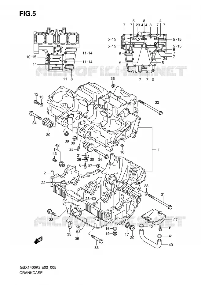 CASING Suzuki MOTO 1400 GSX 2003  GSX1400U1K3(E2)