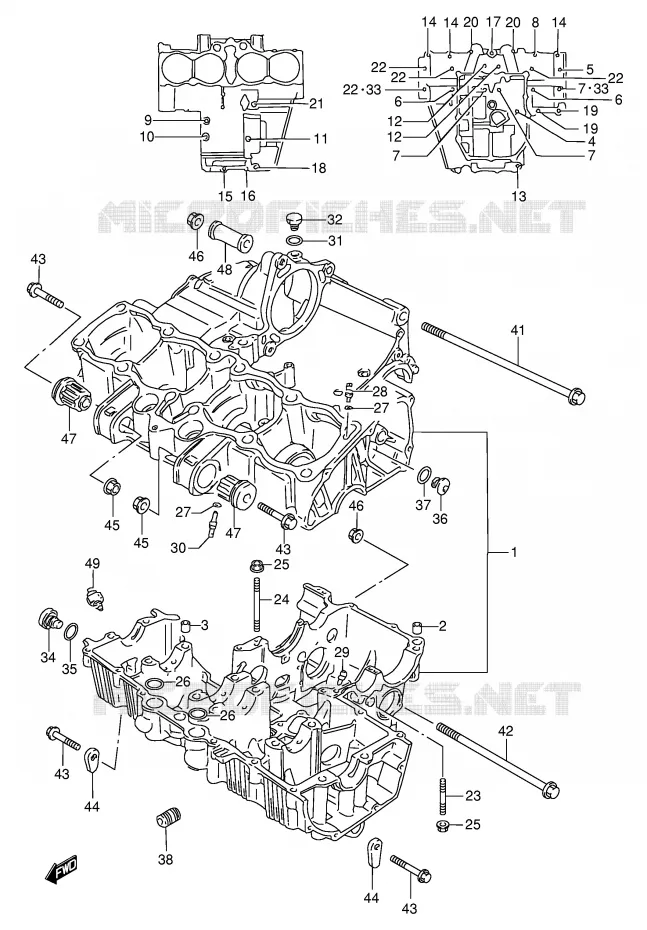 CASING Suzuki MOTO 600 BANDIT 1998  GSF600W(E2)