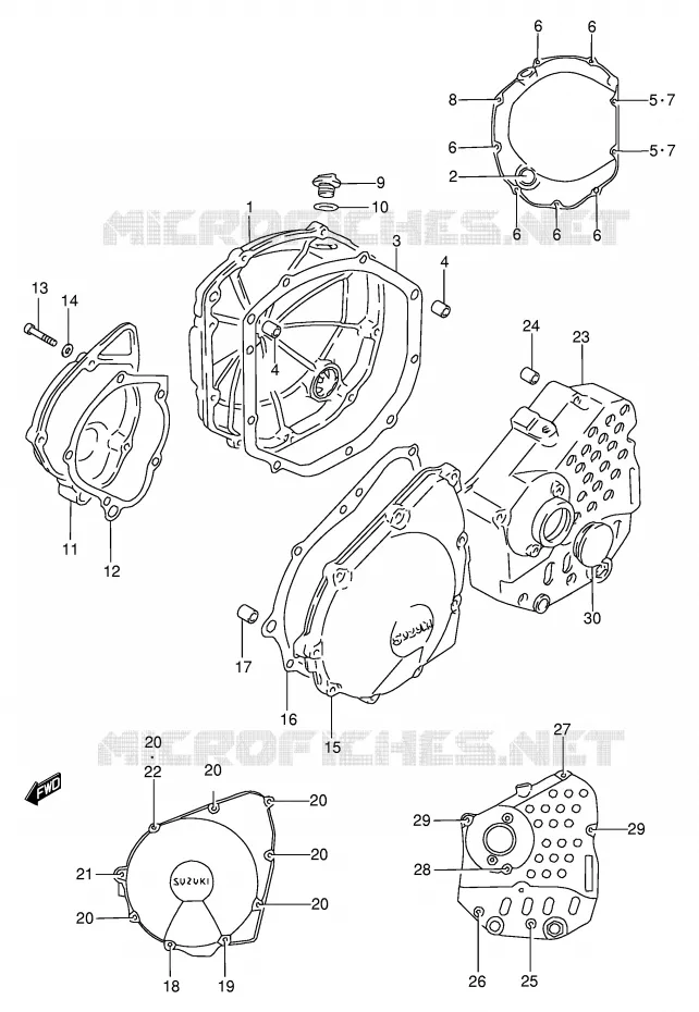 CASING Suzuki MOTO 600 BANDIT 1998  GSF600WSUW(E2)