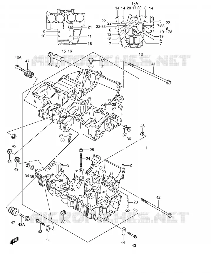 CASING Suzuki MOTO 600 BANDIT 2000  GSF600UY(E2)