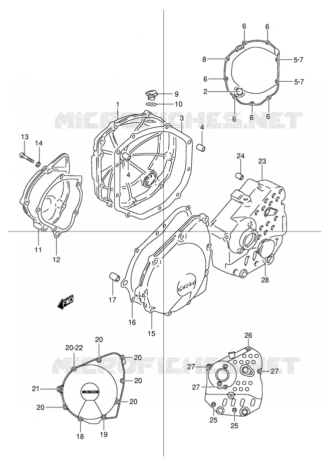 CASING Suzuki MOTO 600 BANDIT 2003  GSF600K3(E2)