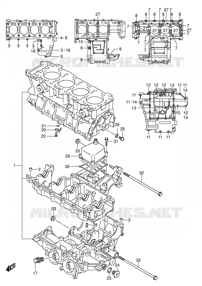 CASING Suzuki MOTO 600 GSX-R 2004  GSX-R600K4(E2)