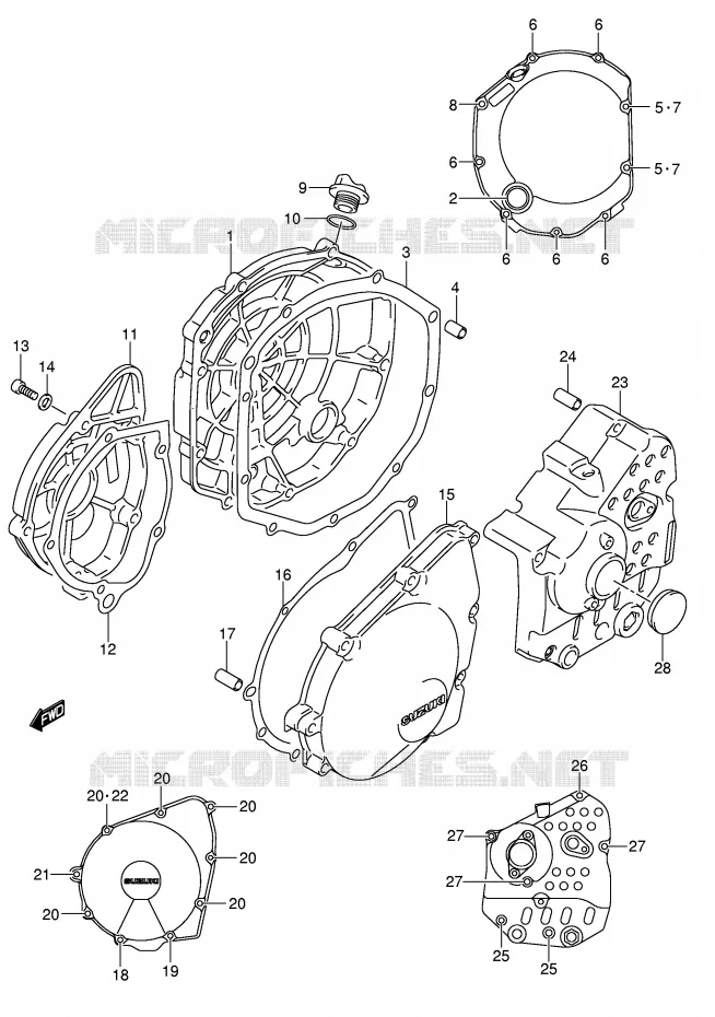 CASING Suzuki MOTO 650 BANDIT 2005  GSF650K5(E2)