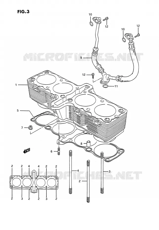 CILINDER Suzuki MOTO 1100 GSX-G 1993  GSX1100GP(E2)
