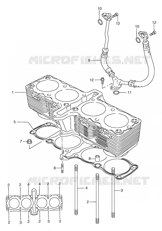 CILINDER Suzuki MOTO 1200 BANDIT 2000  GSF1200Y/GSF1200SY/GSF1200SAY