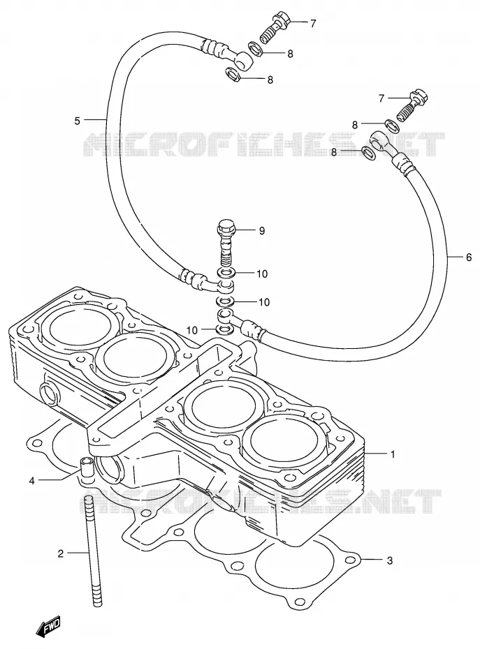 CILINDER Suzuki MOTO 400 GSX-R 1991  GSX-R400RM(E30)