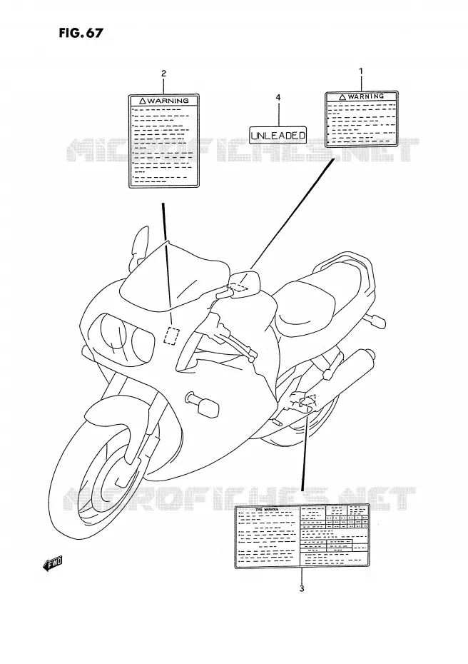 ETIKET Suzuki MOTO 750 GSX-R 1993  GSX-R750WP(E2)