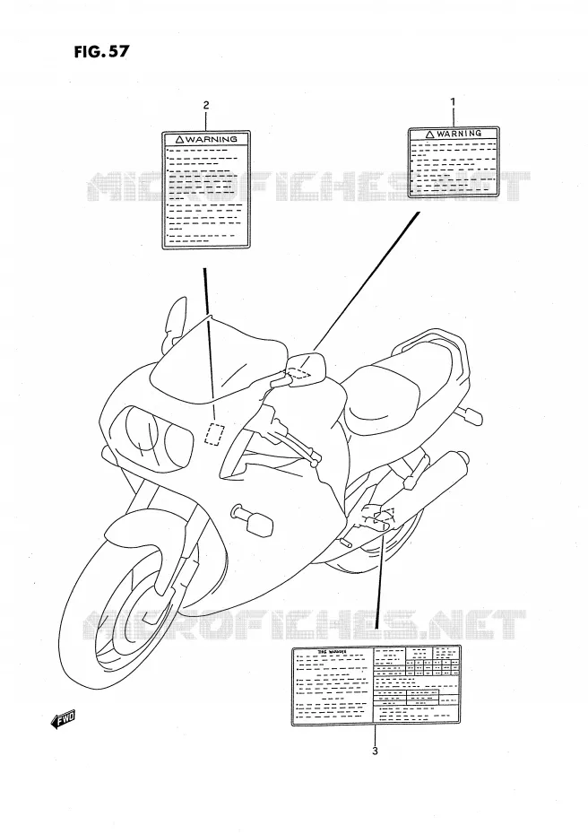 ETIKET Suzuki MOTO 750 GSX-R 1994  GSX-R750SPR(E4)