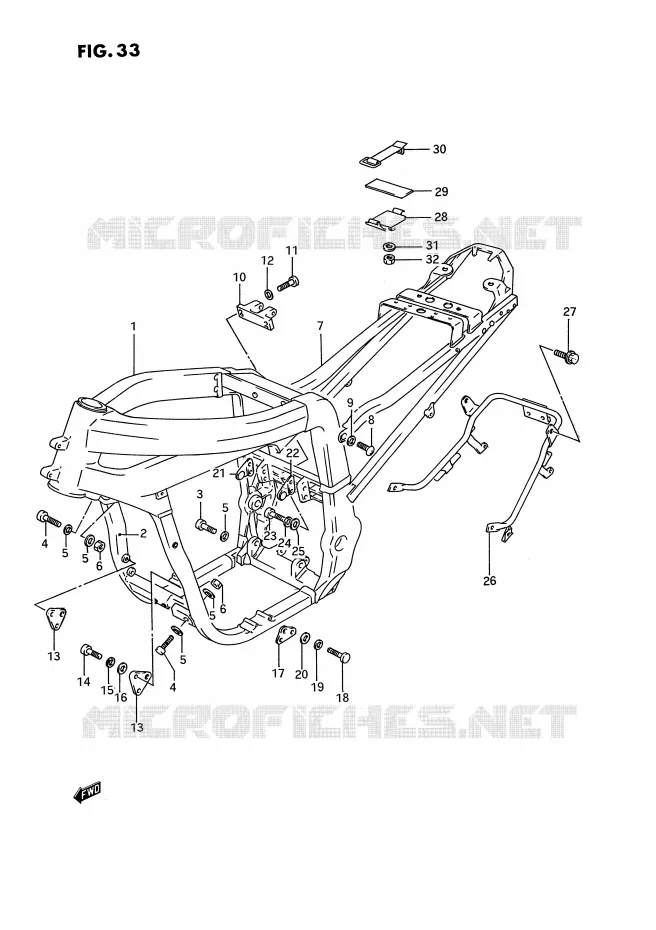 FRAME (MODELE N/P) Suzuki MOTO 750 GSX-R 1995  GSX-R750WS(E2)