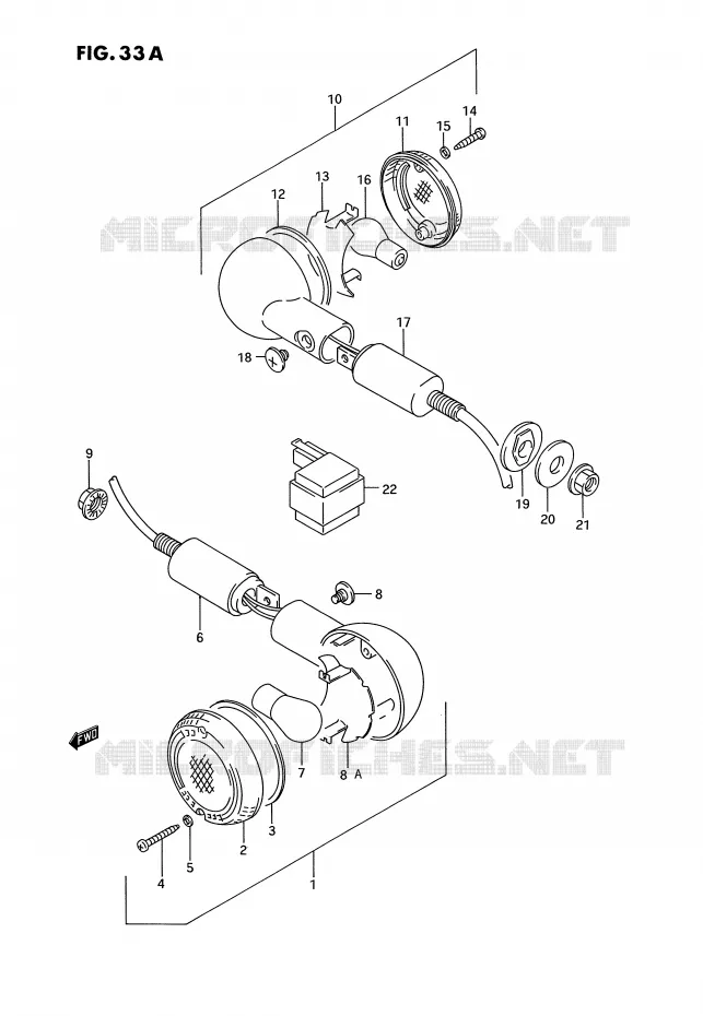 INDICATOREN (MODELE R) Suzuki MOTO 1100 GSX-G 1994  GSX1100GR(E2)
