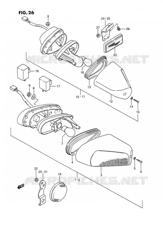 INDICATOREN Suzuki MOTO 1100 GSX-F 1988  GSX1100FJ(E2)