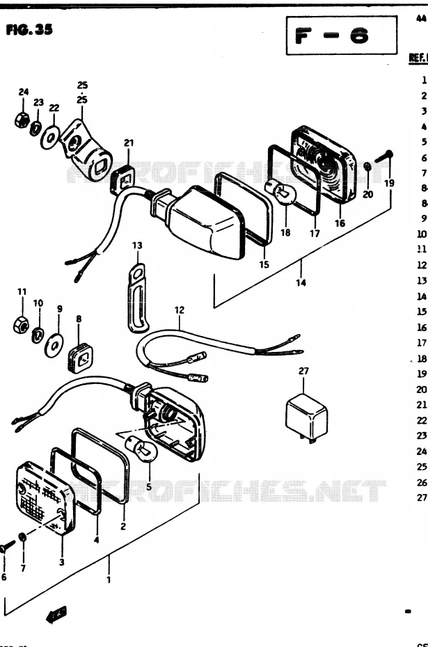 INDICATOREN Suzuki MOTO 250 GSX 1983  GSX250ESD(Z/D)