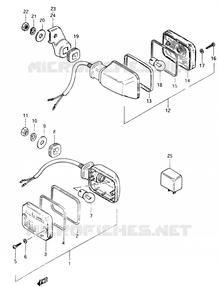INDICATOREN Suzuki MOTO 400 GSX 1983  GSX400FD