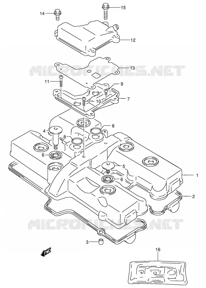 KLEPPENDEKSEL Suzuki MOTO 400 GSX-R 1991  GSX-R400RFM(E30)