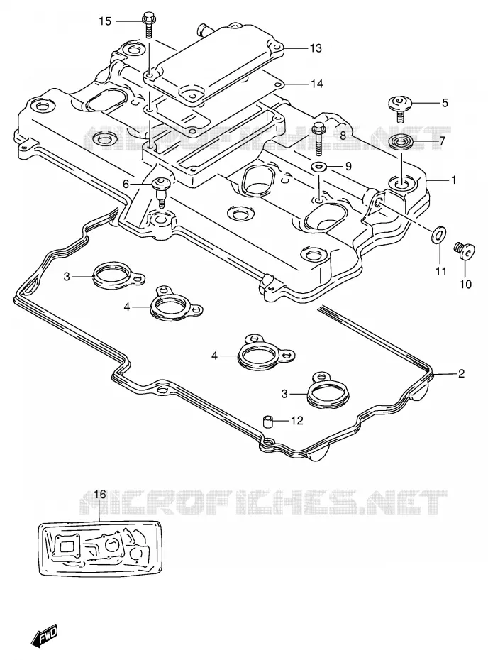 KLEPPENDEKSEL Suzuki MOTO 600 BANDIT 1999  GSF600X/GSF600SX/GSF600UX/GSF600SUX