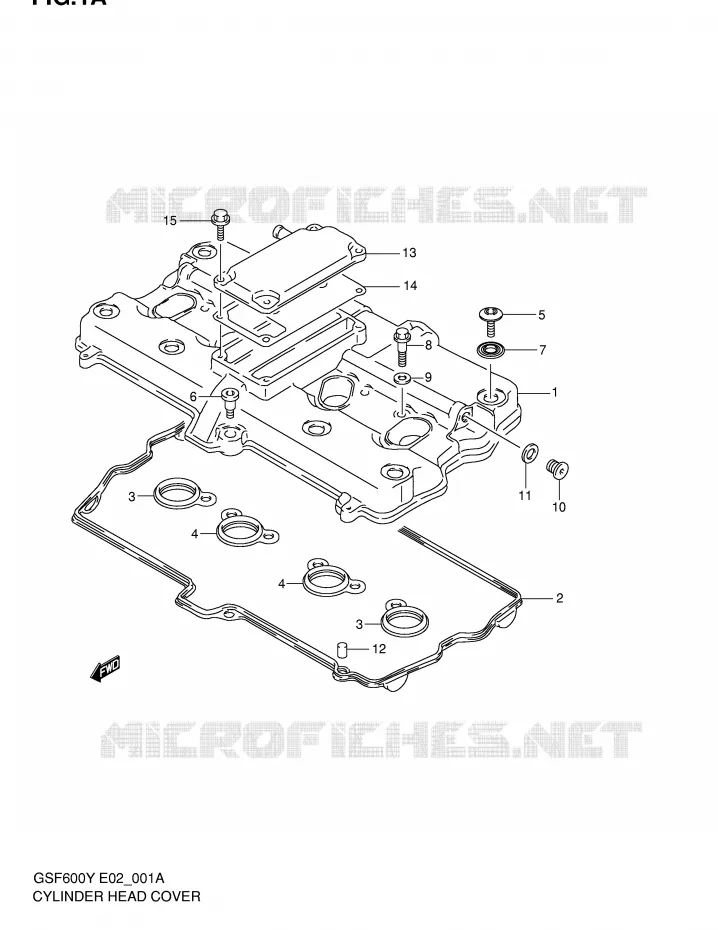 KLEPPENDEKSEL Suzuki MOTO 600 BANDIT 2002  GSF600SUK2(E2)