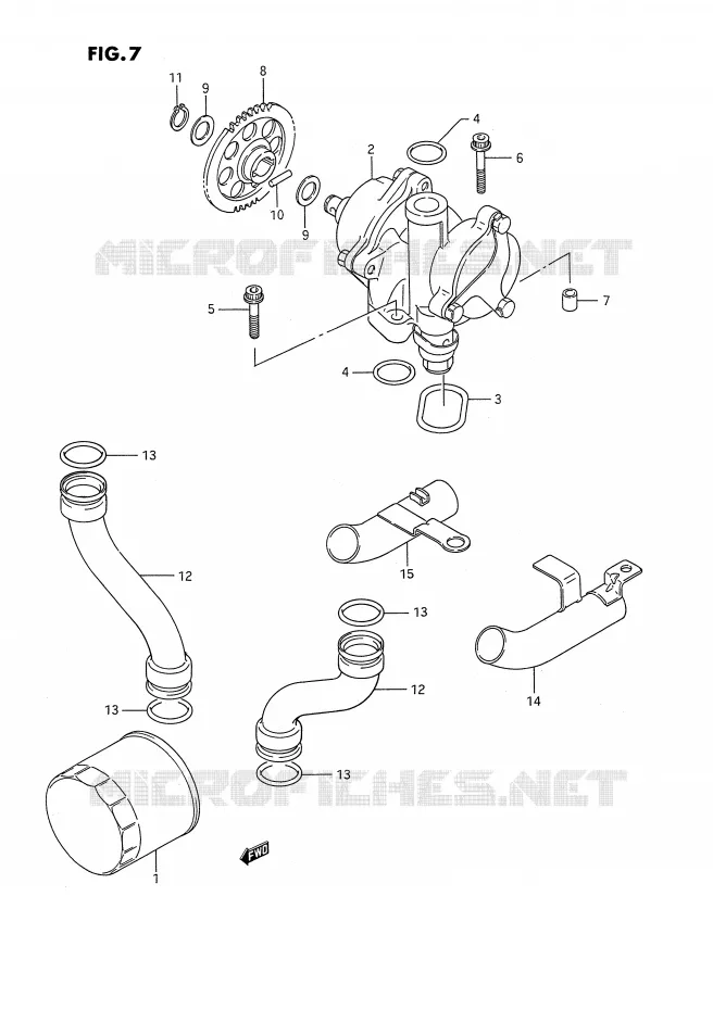 OLIEPOMP Suzuki MOTO 1100 GSX-F 1993  GSX1100FP(E2)