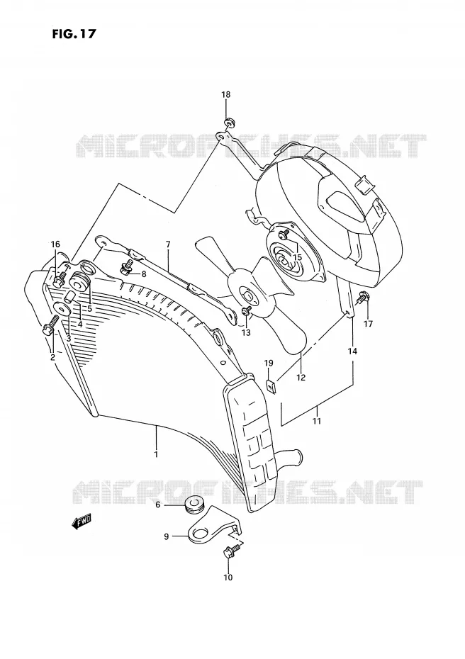 RADIATOR Suzuki MOTO 750 GSX-R 1992  GSX-R750WN(E2)