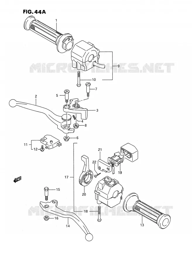 SCHAKELAARS (MODELE K/L/M/N/P/R) Suzuki MOTO 1100 GSX-F 1992  GSX1100FN(E2)