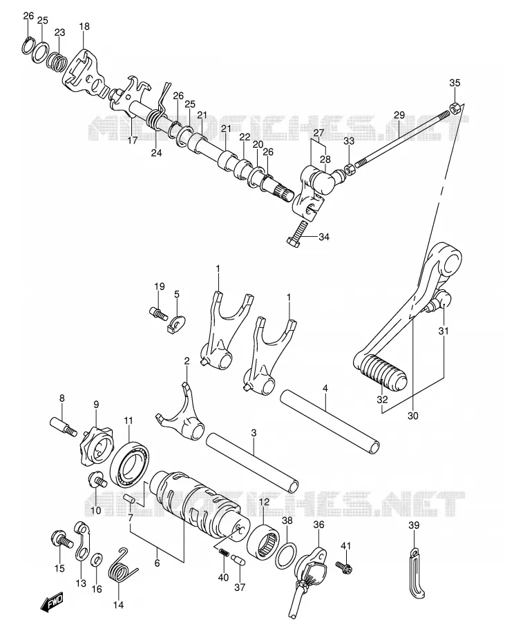 SCHAKELEN ASSY Suzuki MOTO 1000 GSX-R 2004  GSX-R1000K4(E2)