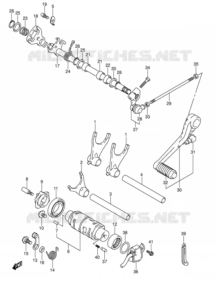 SCHAKELEN ASSY Suzuki MOTO 600 GSX-R 2003  GSX-R600ZK3(E2)