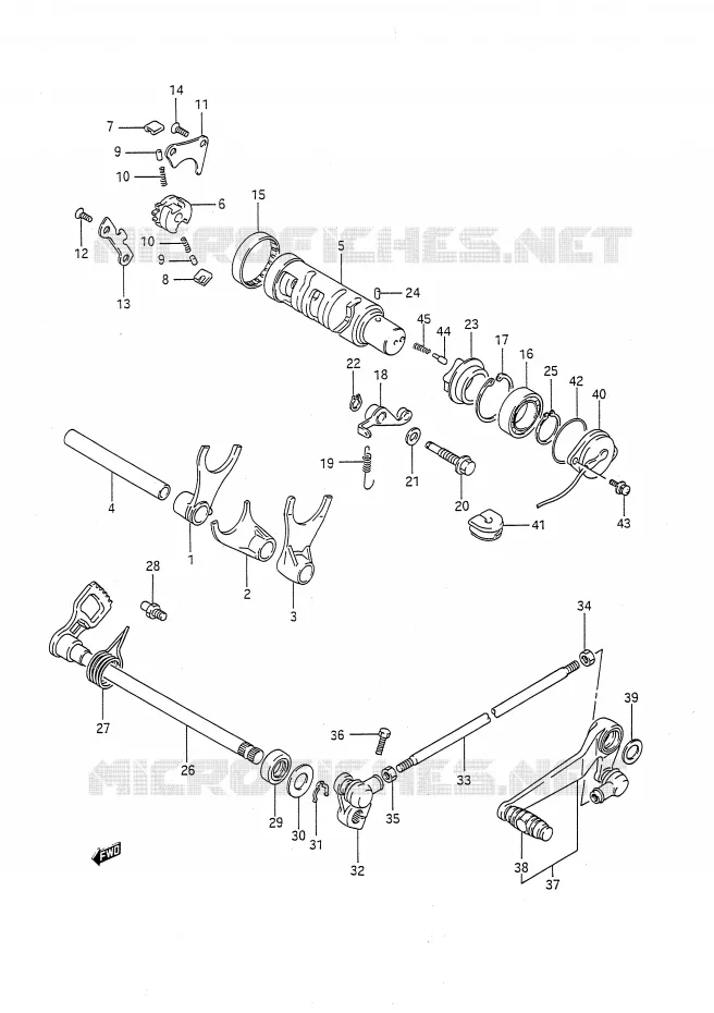 SCHAKELEN ASSY Suzuki MOTO 750 GSX-R 1991  GSX-R750M(E28)