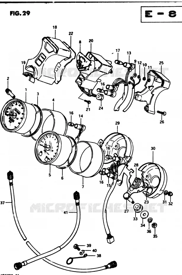 SNELHEIDSMETER (MODELE Z) Suzuki MOTO 250 GSX 1982  GSX250Z(Z/D)