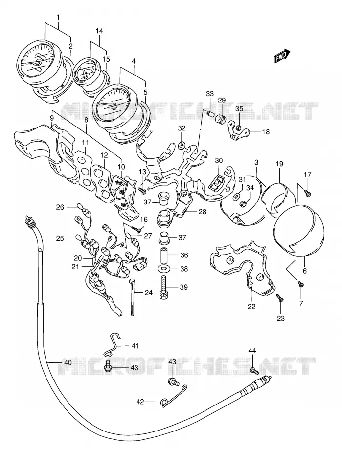 SNELHEIDSMETER Suzuki MOTO 1200 BANDIT 2000  GSF1200SY(E28)