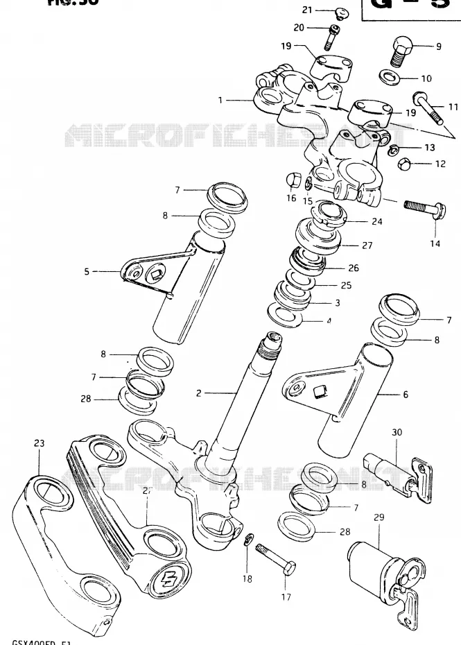 STUURKOLOM Suzuki MOTO 400 GSX 1983  GSX400FD